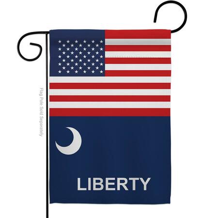 GUARDERIA 13 x 18.5 in. USA Fort Moultrie American Historic Vertical Garden Flag with Double-Sided GU3904746